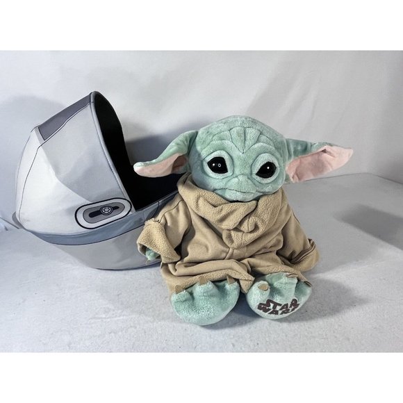 Build a Bear The Child and Hover Pram Grogu Star Wars  2 Sound Boxes Mandalorian - Picture 7 of 14